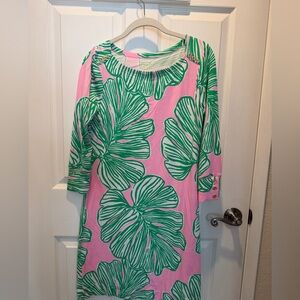 Lilly Pulitzer Pink and Green Patterned UPF 50+ Sophie Dress